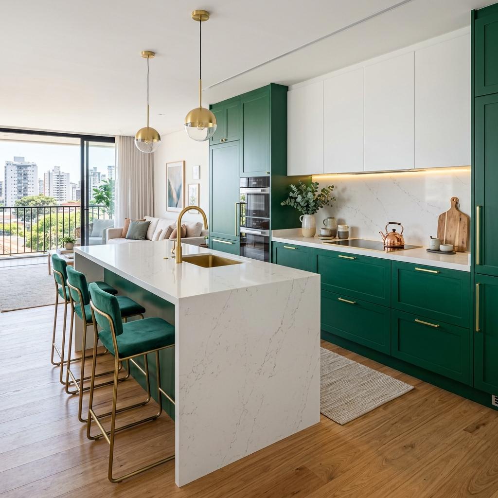 Reforma de cozinha em apartamento no Batel