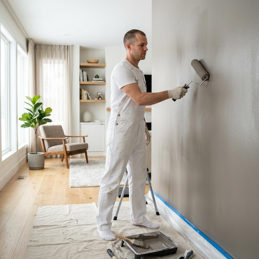 Serviço de pedreiro em obra residencial